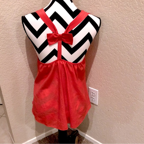 NELLA FANTASIA SALMON BLOUSE W/BOW - Picture 1 of 8